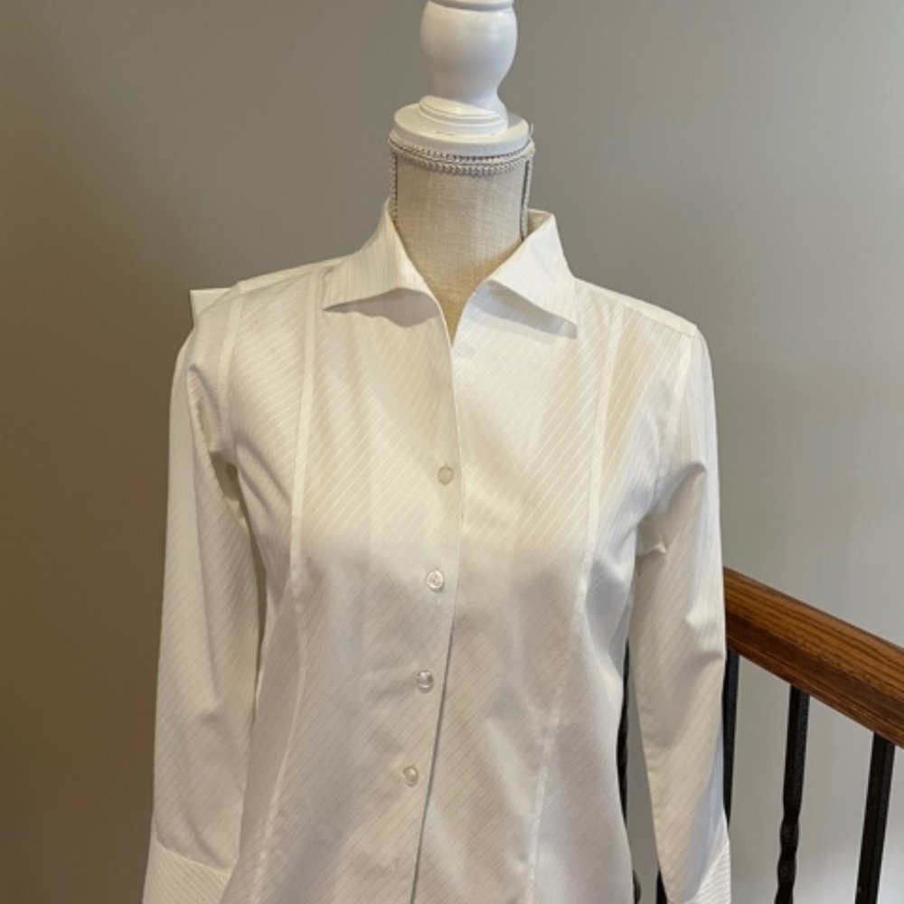Talbot's classic white blouse